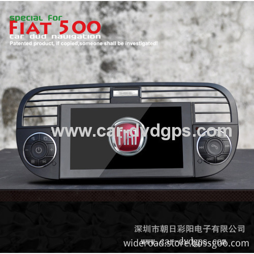Wideroad Fiat 500 Dvd Player Abarth 500 Navigation Gps Radio Tv Bt Aux